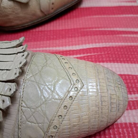 %MAURI Beige Dress Shoes Size 10 Men Italy Loafers / D6 main image 13